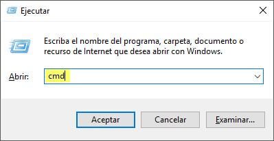 Abrir la consola de comandos en Windows