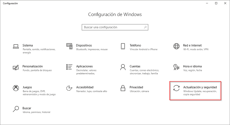 Cómo hacer copia de seguridad en Windows 10