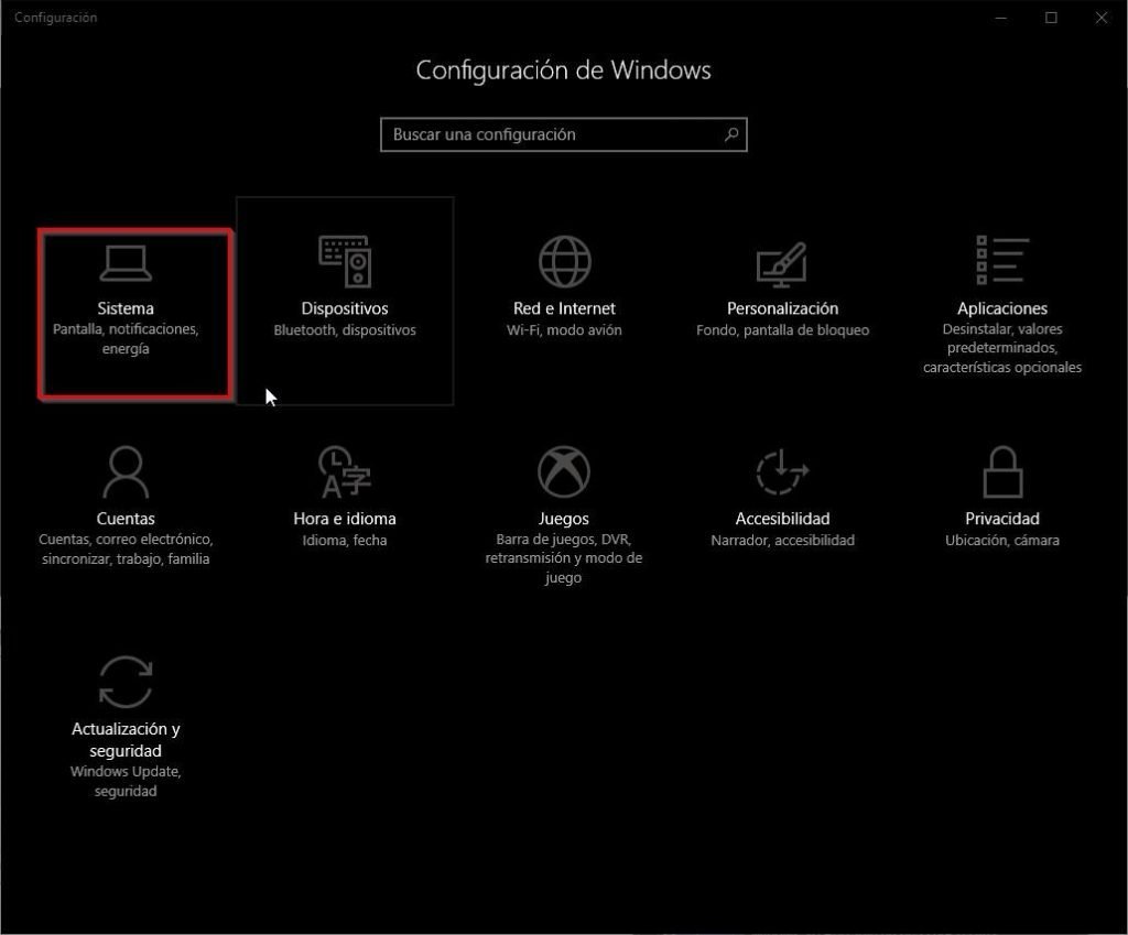 Desactivar notificaciones en Windows 10